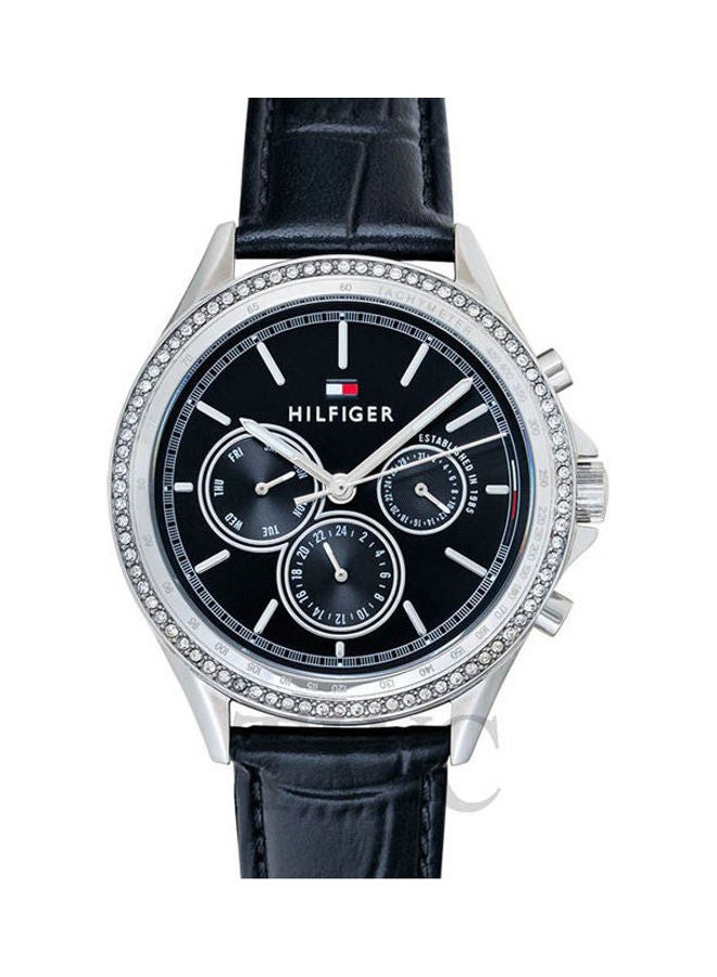 Men's Analog Leather Buckle Round Wrist Watch 1781981
