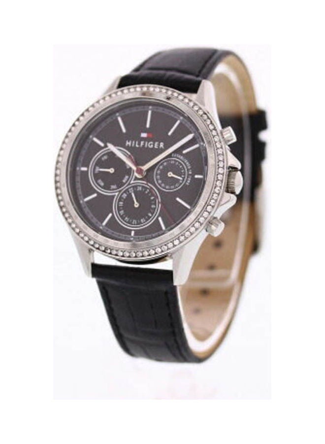 Men's Analog Leather Buckle Round Wrist Watch 1781981