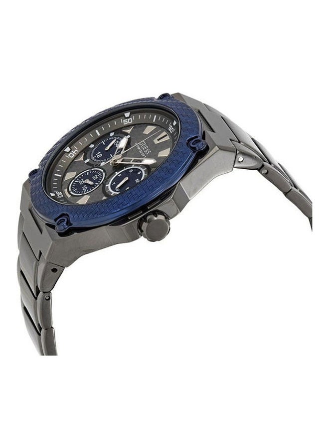 جس ساعة يد بعقارب وسوار من الإستانلس ستيل طراز W1350G3 للرجال - Image 2