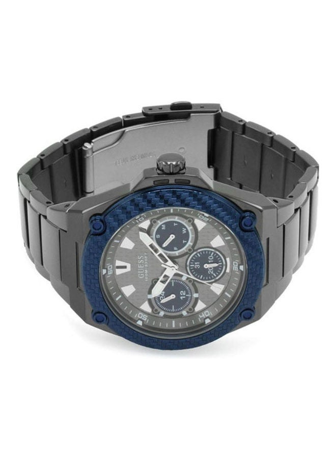 جس ساعة يد بعقارب وسوار من الإستانلس ستيل طراز W1350G3 للرجال - Image 1