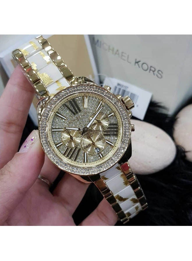 Michael Kors Women's Analog Stainless Steel Clasp Round Wrist Watch Mk6157 - Image 2