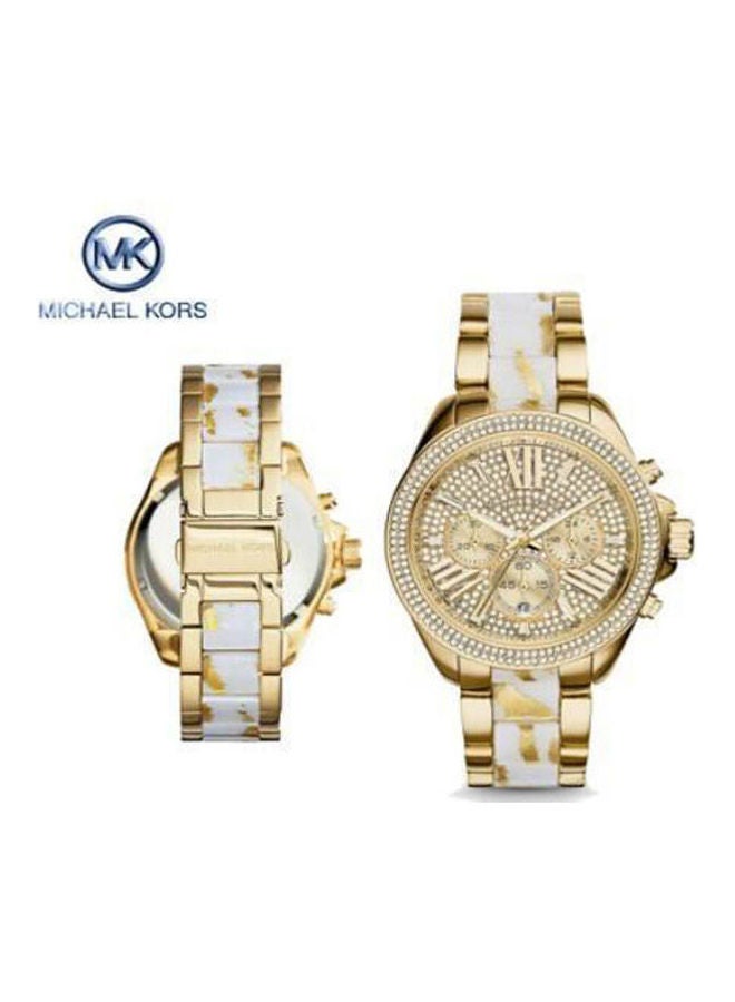 Michael Kors Women's Analog Stainless Steel Clasp Round Wrist Watch Mk6157 - Image 4