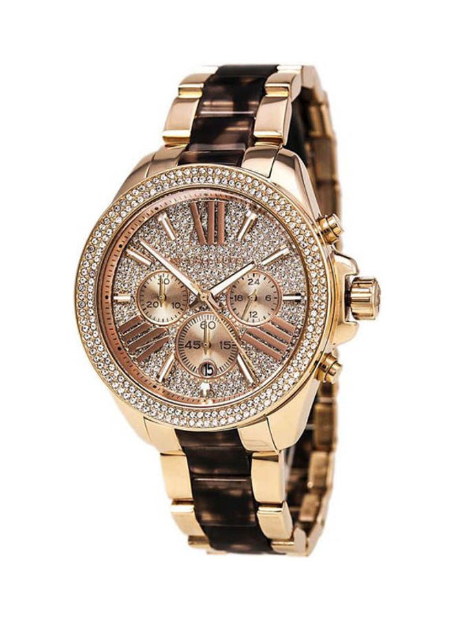 Michael Kors - Women's Analog Stainless Steel Clasp Round Wrist Watch Mk6159 - Image 1