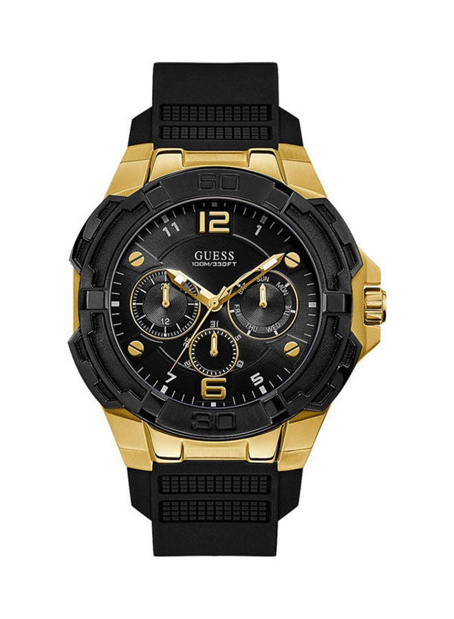 جس ساعة يد بعقارب وسوار من الجلد طراز GW0100G1 للرجال - Image 1