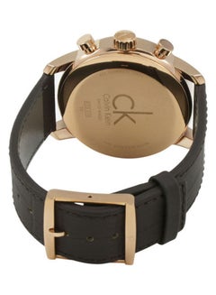 كالفن كلاين ساعة يد بعقارب وسوار من الجلد طراز K2G276C3 للرجال  - Image 2