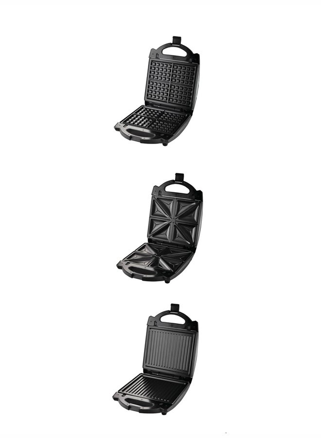 ديسيني ماكينة صنع السندويشات 3 في 1 من 4 قطع 1400.0 W Regina4S3IN1 فضي  - Image 2