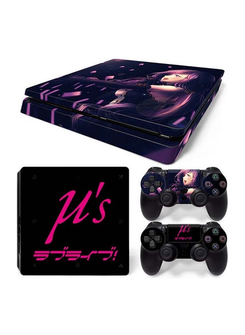 Console And Controller Decal Sticker Set For PlayStation 4 Slim