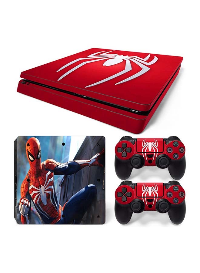 Vinyl Decal - Console And Controller Decal Sticker Set For PlayStation 4 Slim - Image 1