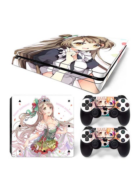 Console And Controller Decal Sticker Set For PlayStation 4 Slim