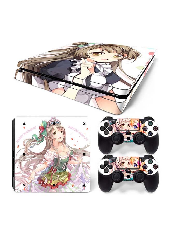 Console And Controller Decal Sticker Set For PlayStation 4 Slim