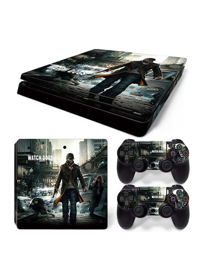 Vinyl Decal Console And Controller Decal Sticker Set For PlayStation 4 Slim 