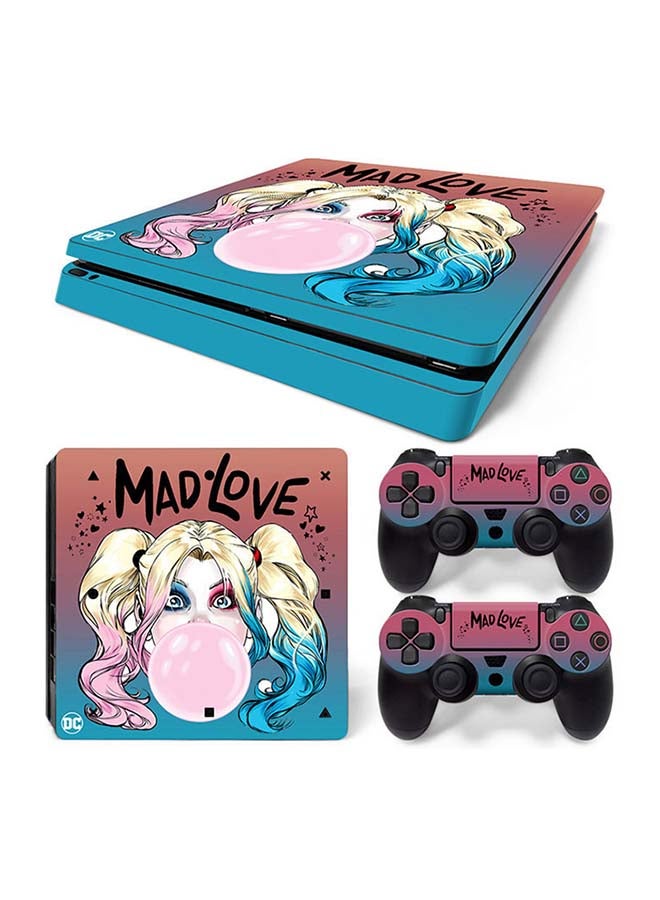 Vinyl Decal Console And Controller Decal Sticker Set For PlayStation 4 Slim 