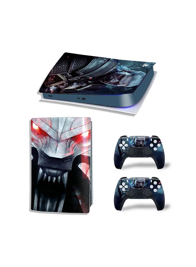 Vinyl Decal Console And Controller Decal Sticker Set For PlayStation 5 Digital Version 