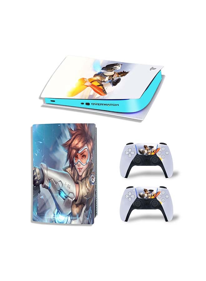 فينيل ديكال طقم أغطية لاصقة من ديكال لجهاز الألعاب وذراع التحكم لجهاز بلايستيشن 5 الإصدار الرقمي