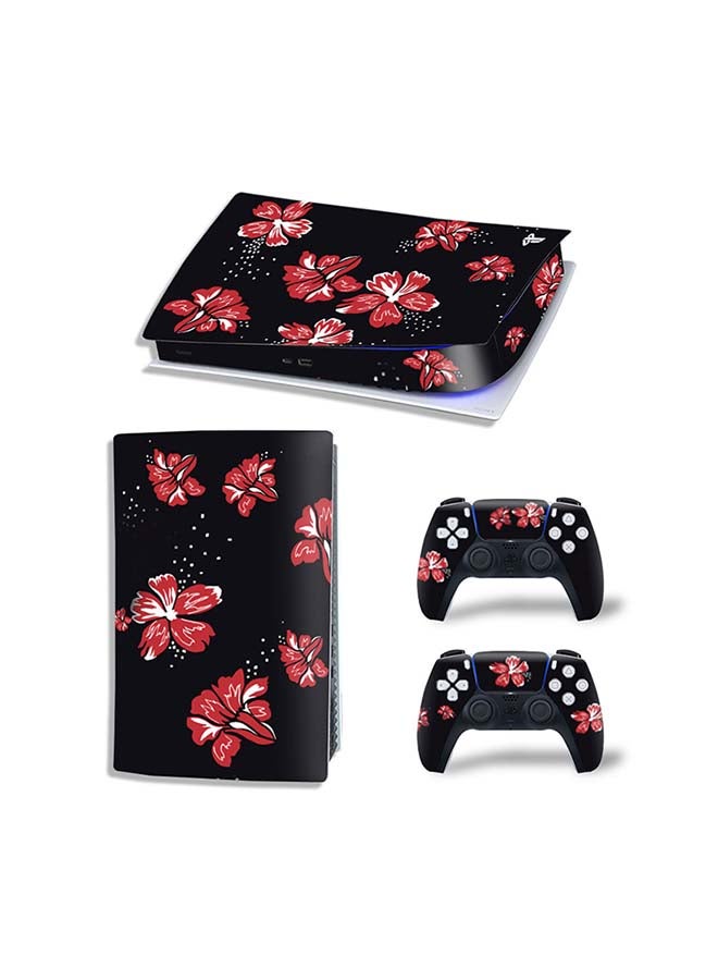 Vinyl Decal Console And Controller Decal Sticker Set For PlayStation 5 Digital Version 