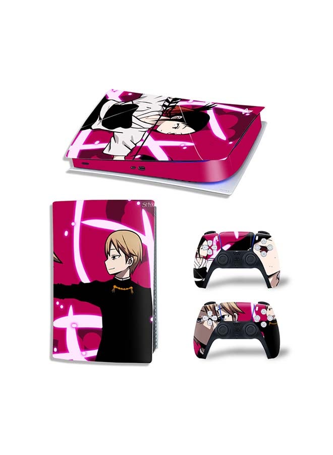 Vinyl Decal Console And Controller Decal Sticker Set For PlayStation 5 Digital Version 