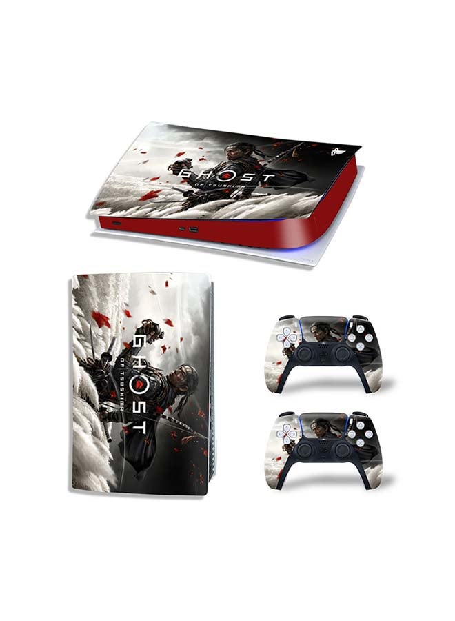 Vinyl Decal Console And Controller Decal Sticker Set For PlayStation 5 Digital Version 
