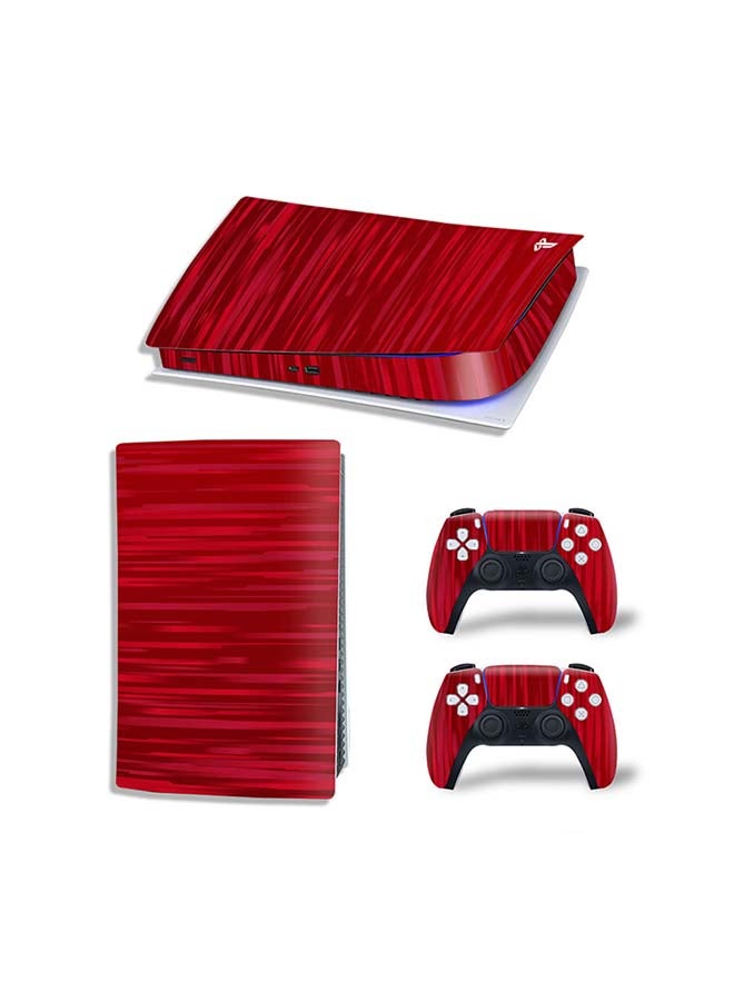 Vinyl Decal Console And Controller Decal Sticker Set For PlayStation 5 Digital Version 
