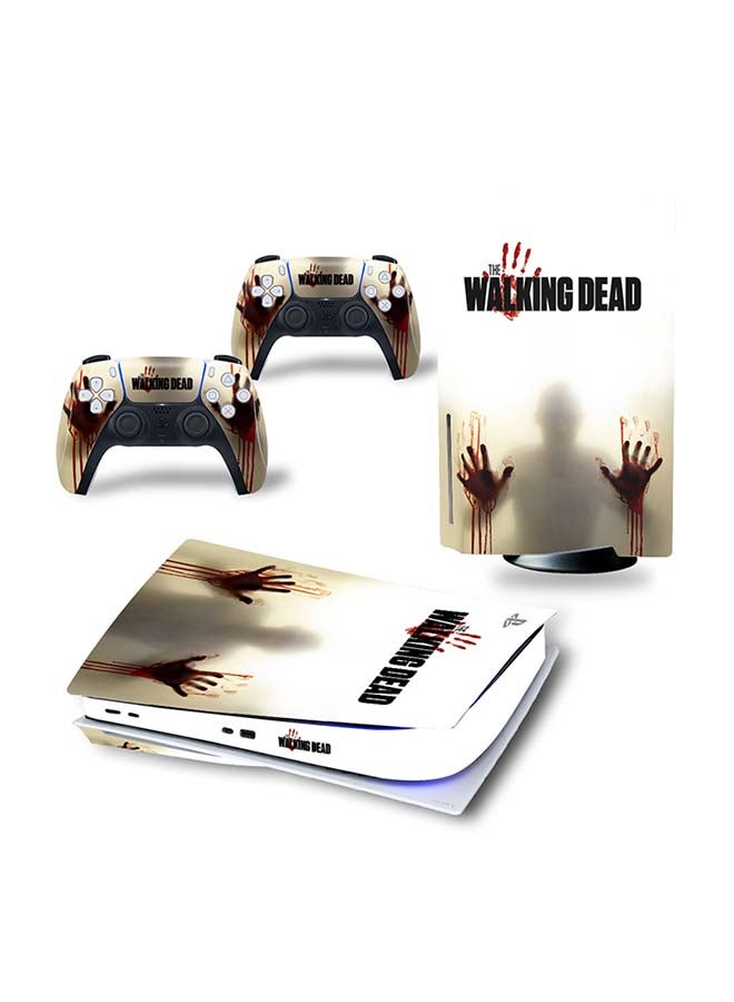 Vinyl Decal - Console And Controller Decal Sticker Set For PlayStation 5 Disc Version - Image 1