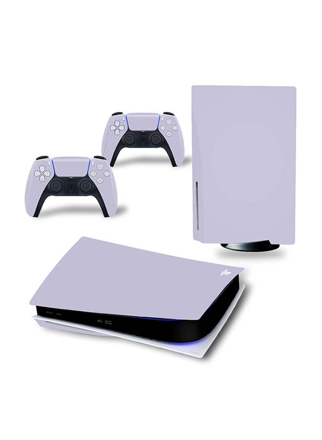 Vinyl Decal - Console And Controller Decal Sticker Set For PlayStation 5 Disc Version - Image 1