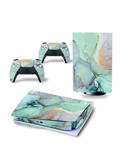 Console And Controller Decal Sticker Set For PlayStation 5 Disc Version