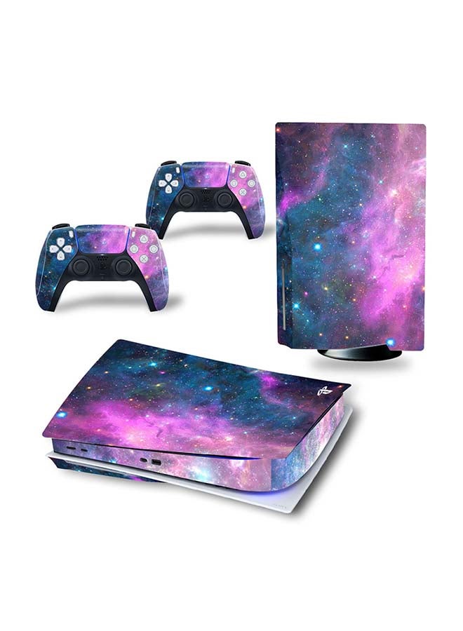 Vinyl Decal - Console And Controller Decal Sticker Set For PlayStation 5 Disc Version - Image 1