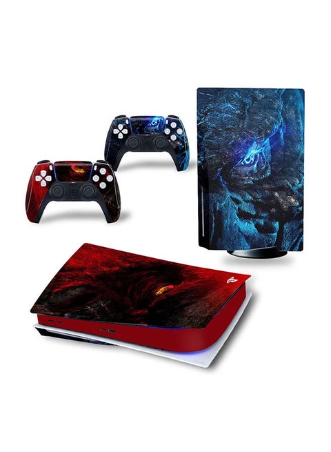 مجموعة ملصقات وحدة التحكم ووحدة التحكم لإصدار قرص PlayStation 5