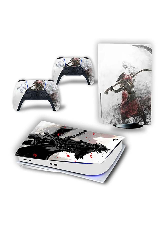 Vinyl Decal - Console And Controller Decal Sticker Set For PlayStation 5 Disc Version - Image 1