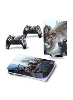 Console And Controller Decal Sticker Set For PlayStation 5 Disc Version