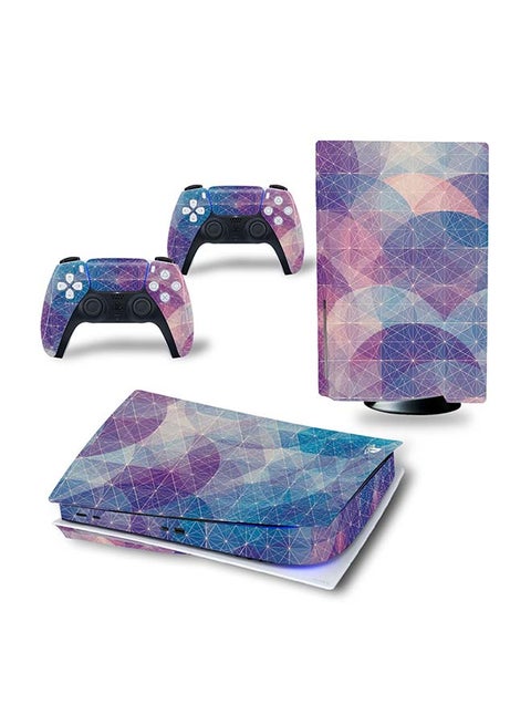 Console And Controller Decal Sticker Set For PlayStation 5 Disc Version