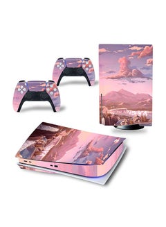 Console And Controller Decal Sticker Set For PlayStation 5 Disc Version