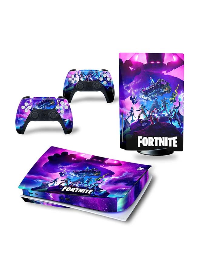 Vinyl Decal - Console And Controller Decal Sticker Set For PlayStation 5 Disc Version - Image 1