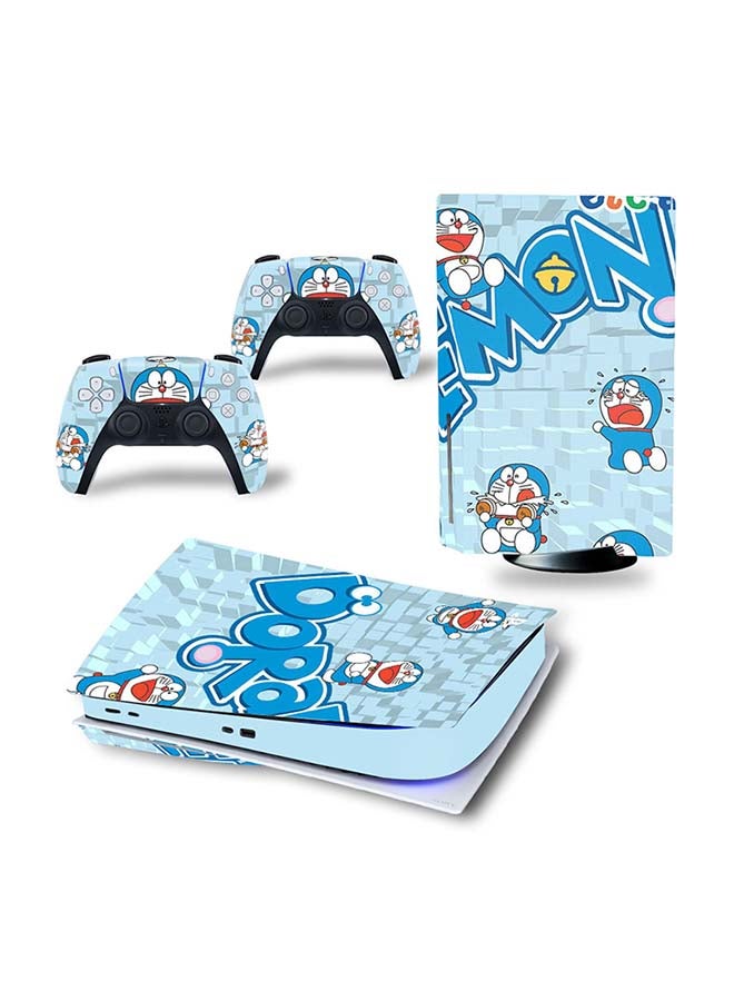 Vinyl Decal - Console And Controller Decal Sticker Set For PlayStation 5 Disc Version - Image 1