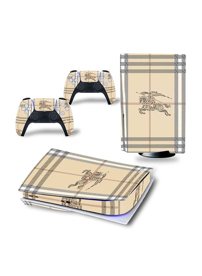 Vinyl Decal - Console And Controller Decal Sticker Set For PlayStation 5 Disc Version - Image 1