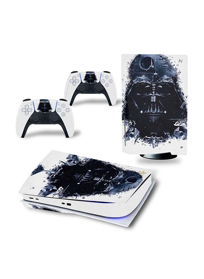 Console And Controller Decal Sticker Set For PlayStation 5 Disc Version