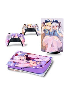 Console And Controller Decal Sticker Set For PlayStation 5 Disc Version