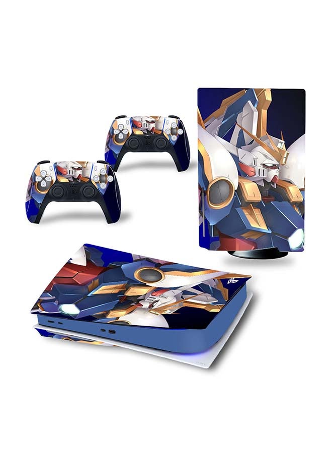 Console And Controller Decal Sticker Set For PlayStation 5 Disc Version