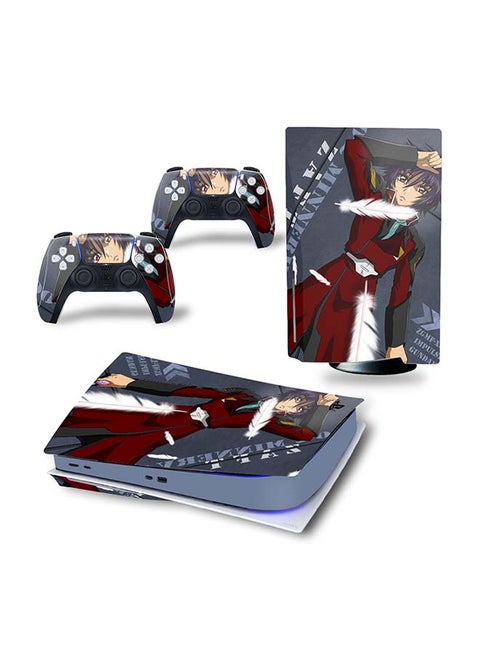 Console And Controller Decal Sticker Set For PlayStation 5 Disc Version