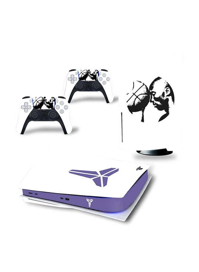 Vinyl Decal - Console And Controller Decal Sticker Set For PlayStation 5 Disc Version - Image 1