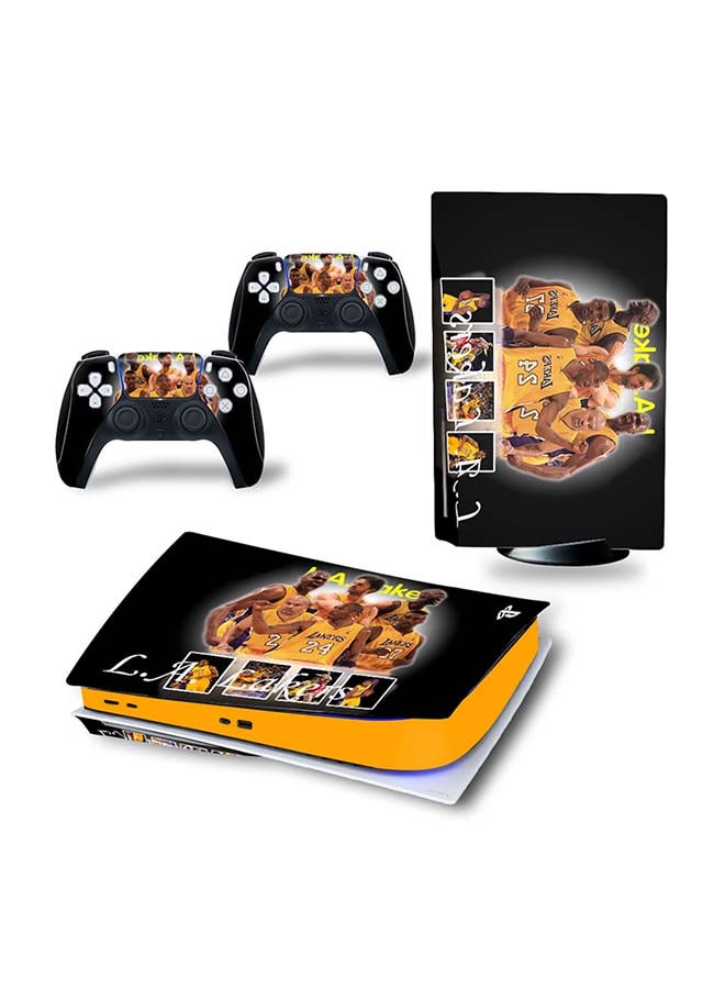 Vinyl Decal - Console And Controller Decal Sticker Set For PlayStation 5 Disc Version - Image 1