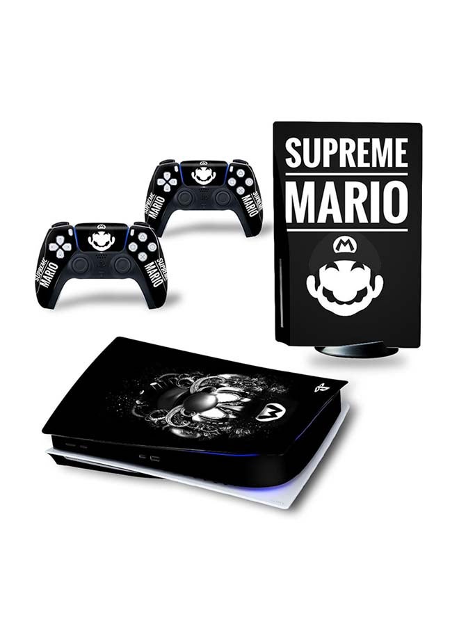 Vinyl Decal - Console And Controller Decal Sticker Set For PlayStation 5 Disc Version - Image 1