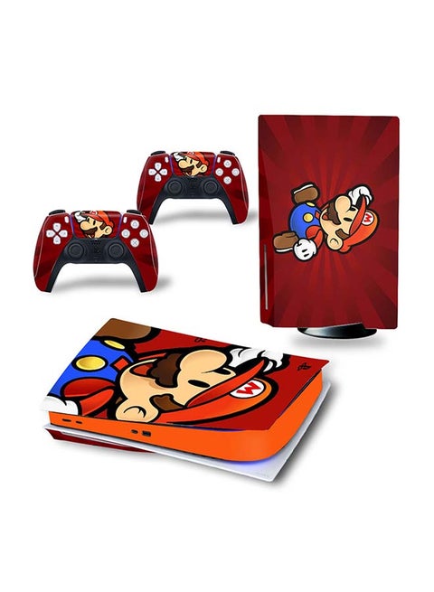 Console And Controller Decal Sticker Set For PlayStation 5 Disc Version