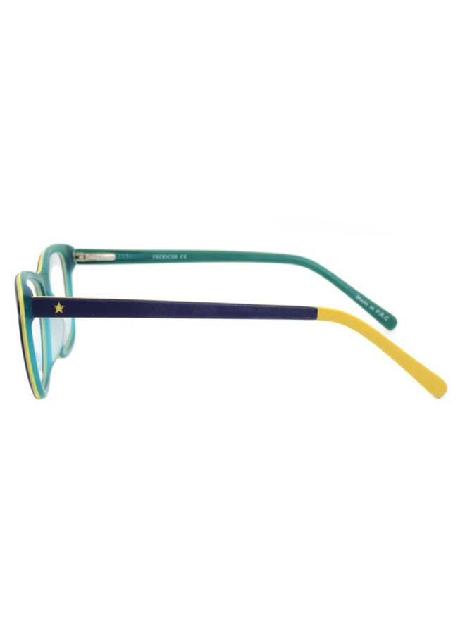PROOCHI - kids_unisex Full Rim Square Shape Clear Lens Eyeglass Frame - Lens Size: 46 mm - Blue - Image 1