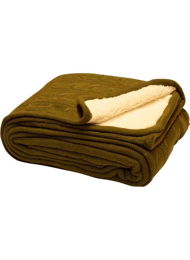 Acrylic Blanket fabric Green 127 x 153cm