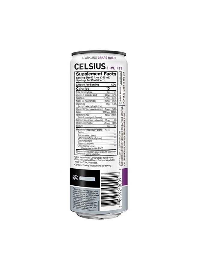 Celsius - Celsius Sparkling Grape Essential Energy Drink 12 Fl Oz 355mL (Pack of 12) - Image 1