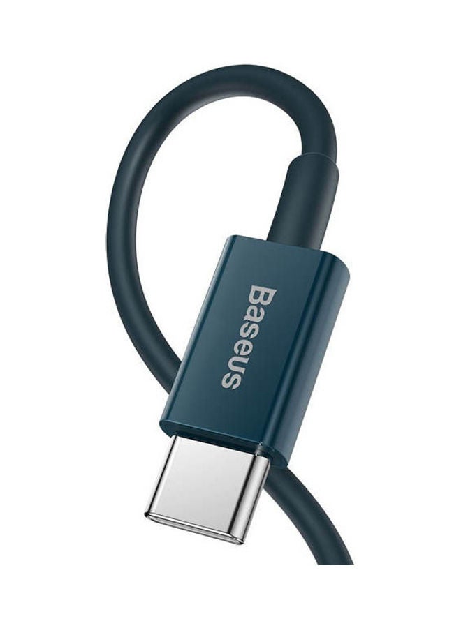 Baseus Superior Series Fast Charging Data Cable Type-C To Ip Pd 20W 1M Blue - Image 2