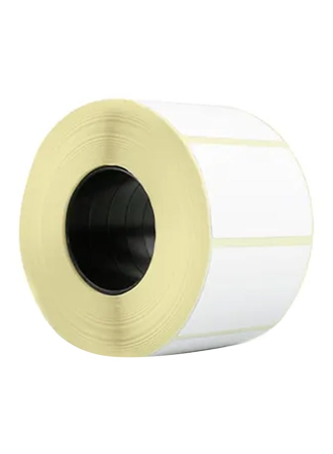 POSTECH 10-Piece Thermal Transfer Barcode Labels Roll White  - Image 1