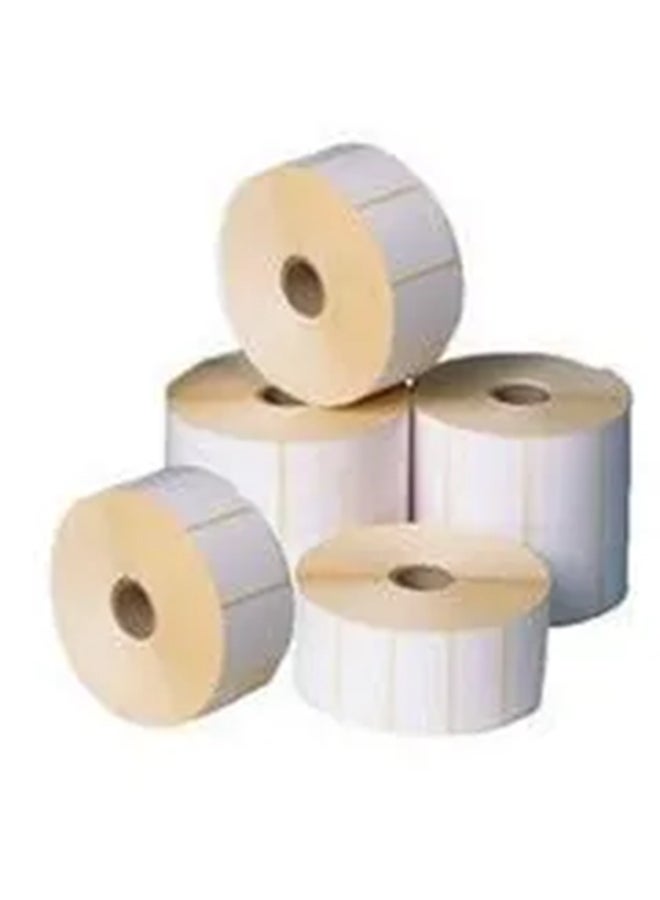 POSTECH 10-Piece Thermal Transfer Barcode Labels Roll White  - Image 2