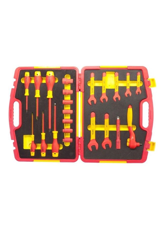 TOLSEN 22-Piece Injection Insulated Set Red 