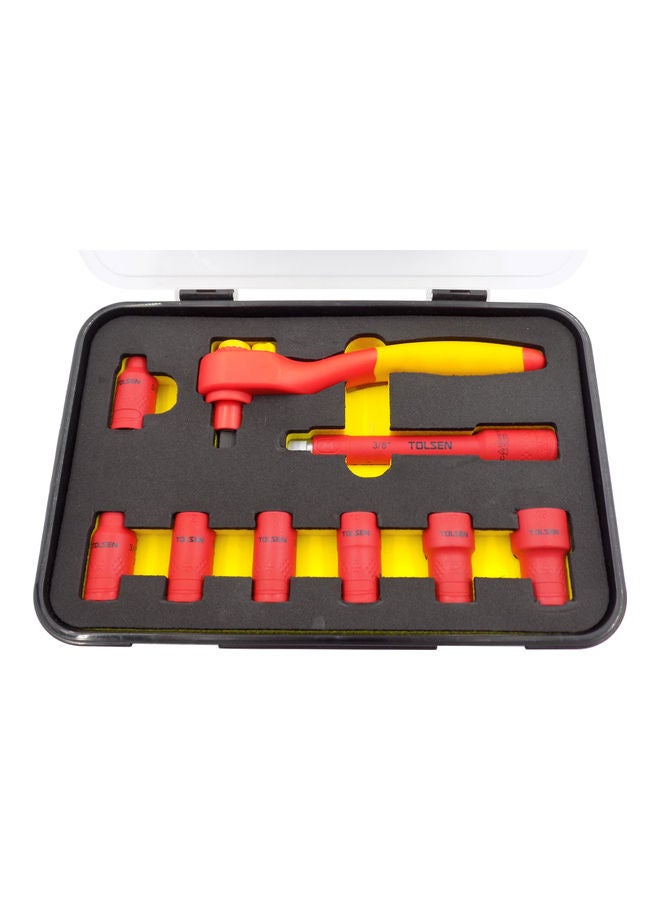 TOLSEN 9-Piece Insulated Socket Set Red  - Image 1